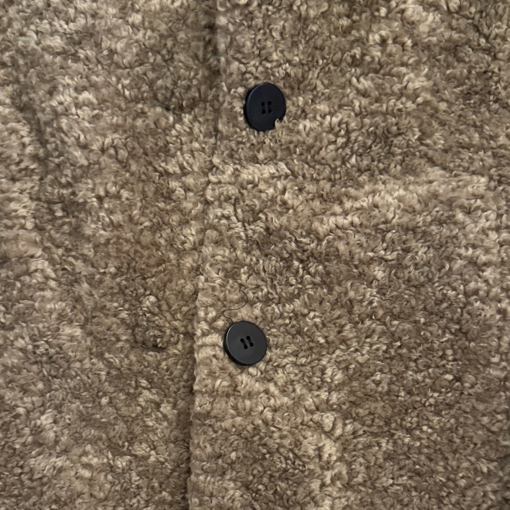 Zara Women’s Cozy Brown Pea Coat - Picture 4 of 4